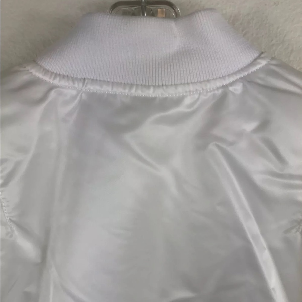 Alpha Industries MA-1 Slim Fit Bomber Jacket NWT White - X-Small XS Reversible - Picture 10 of 13